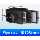 Hộp lọc gió tươi sạch Size D125 - 3 lớp lọc PM2.5