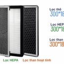 Hộp lọc gió tươi sạch Size D250 - 3 lớp lọc PM2.5