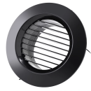 Miệng gió tròn nhựa ABS 100mm - BLACK 