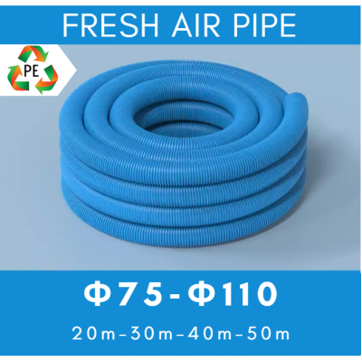 Ống gió tươi chuyên dụng XANH ĐẬM | HDPE Fresh Air Pipe DARK BLUE