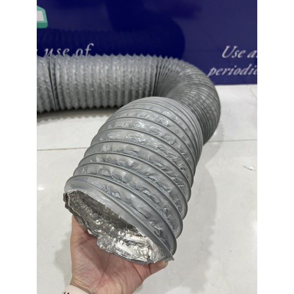 Ống gió mềm 2 lớp bọc PVC - D100 x 8m