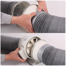 Ống gió mềm 2 lớp bọc PVC - D150 x 8m